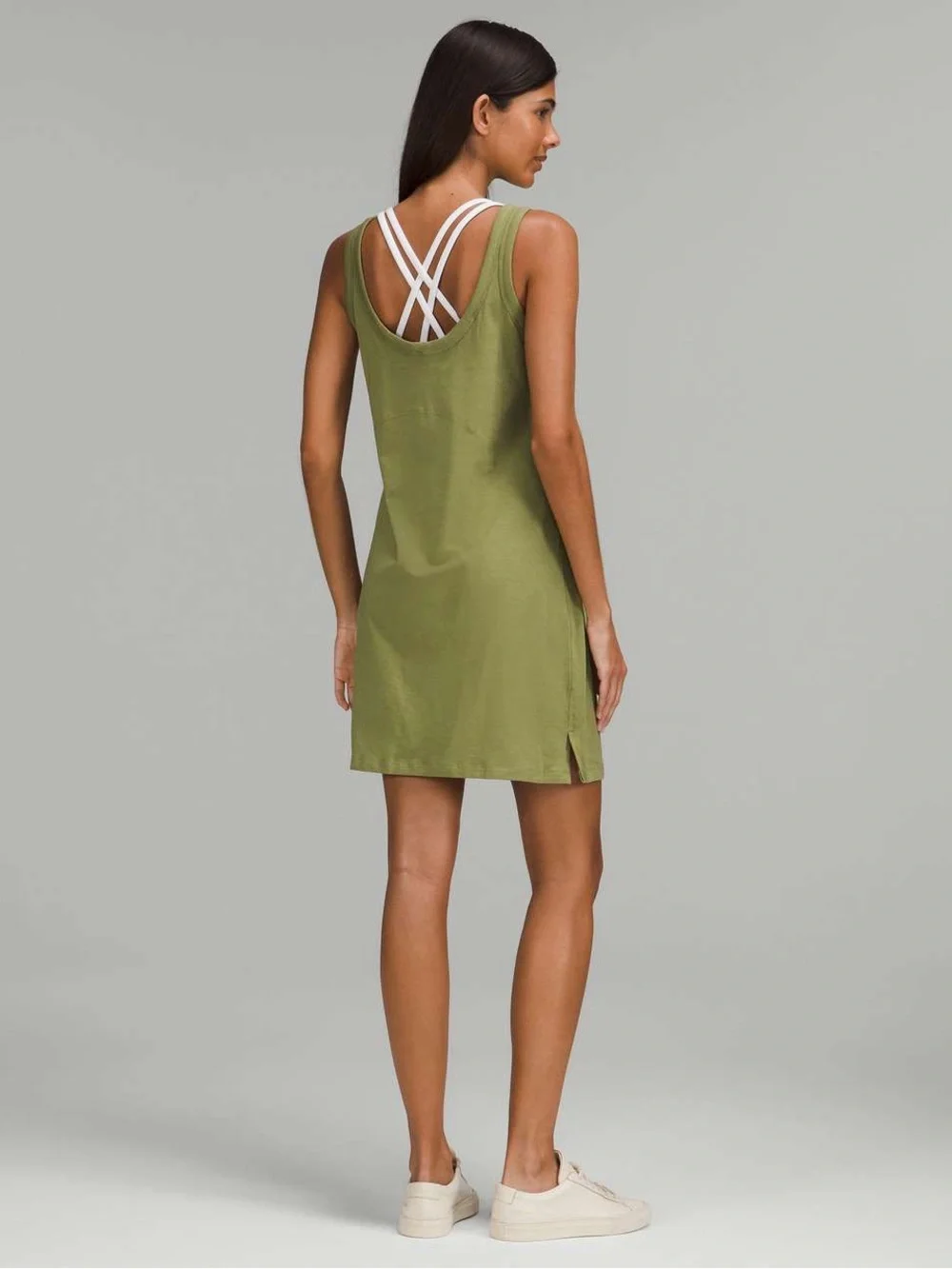 Lululemon Classic-Fit Cotton-Blend Scoop Dress